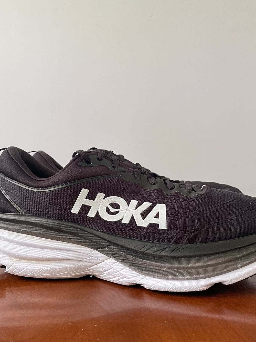 Hoka Bondi 8 Black Men’s Running Shoes | US 13 2E